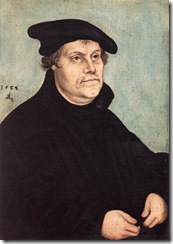 Cranach Portrait of Martin Luther 1543