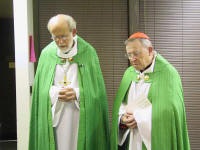 Bishop Hanson and Cardinal Kasper in 2004