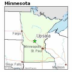 Upsala map